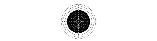 Märkleht Püstol 25/50m paber 55*55(ISSF)